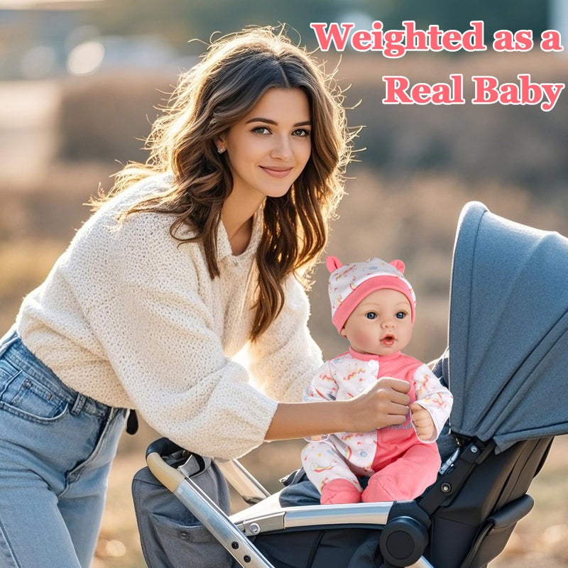 Aori Reborn Baby Dolls Lifelike - 18-inch Real Life Newborn Girl with Ultra-Realistic Handcrafted Details & Flexible Limbs  Gift Set for Kids 3+  Parents  Elderly and Collectors - Image 3